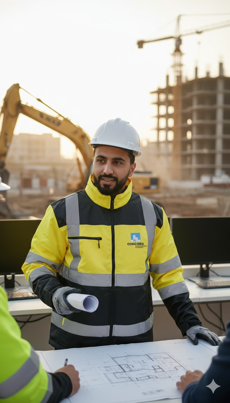 جاكت مبطن مع شرائط عاكسة | لورد يونيفورم