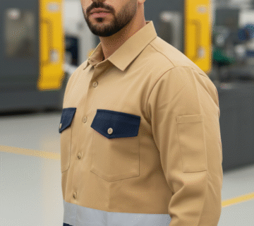 تصميم يونيفورم مخصص لعمال المصانع مع شرائط عاكسه | لورد يونيفورم