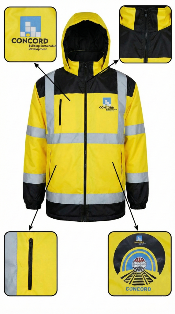 جاكت شتوي عاكس للضوء مبطن من الداخل | يونيفورم شتوي لورد يونيفورم 