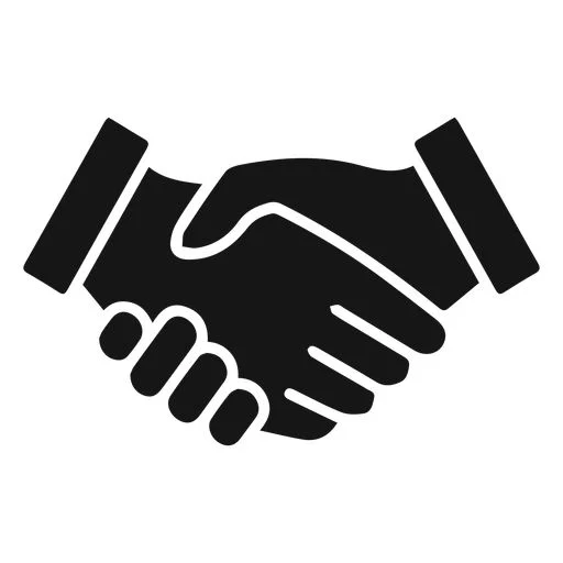 Handshake Silhouette Icon PNG SVG Design For T Shirts
